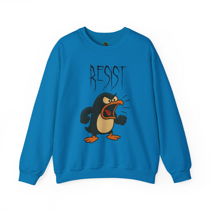 Resist – Angry Penguin Crewneck Sweatshirt