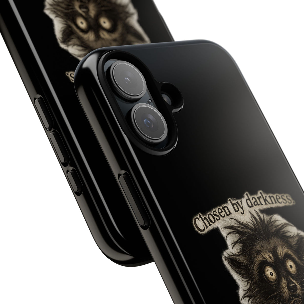 Phone Case - "Chosen by Darkness (Or Maybe Just Rabies)" Cute Creepy Retro Creature Protective Case