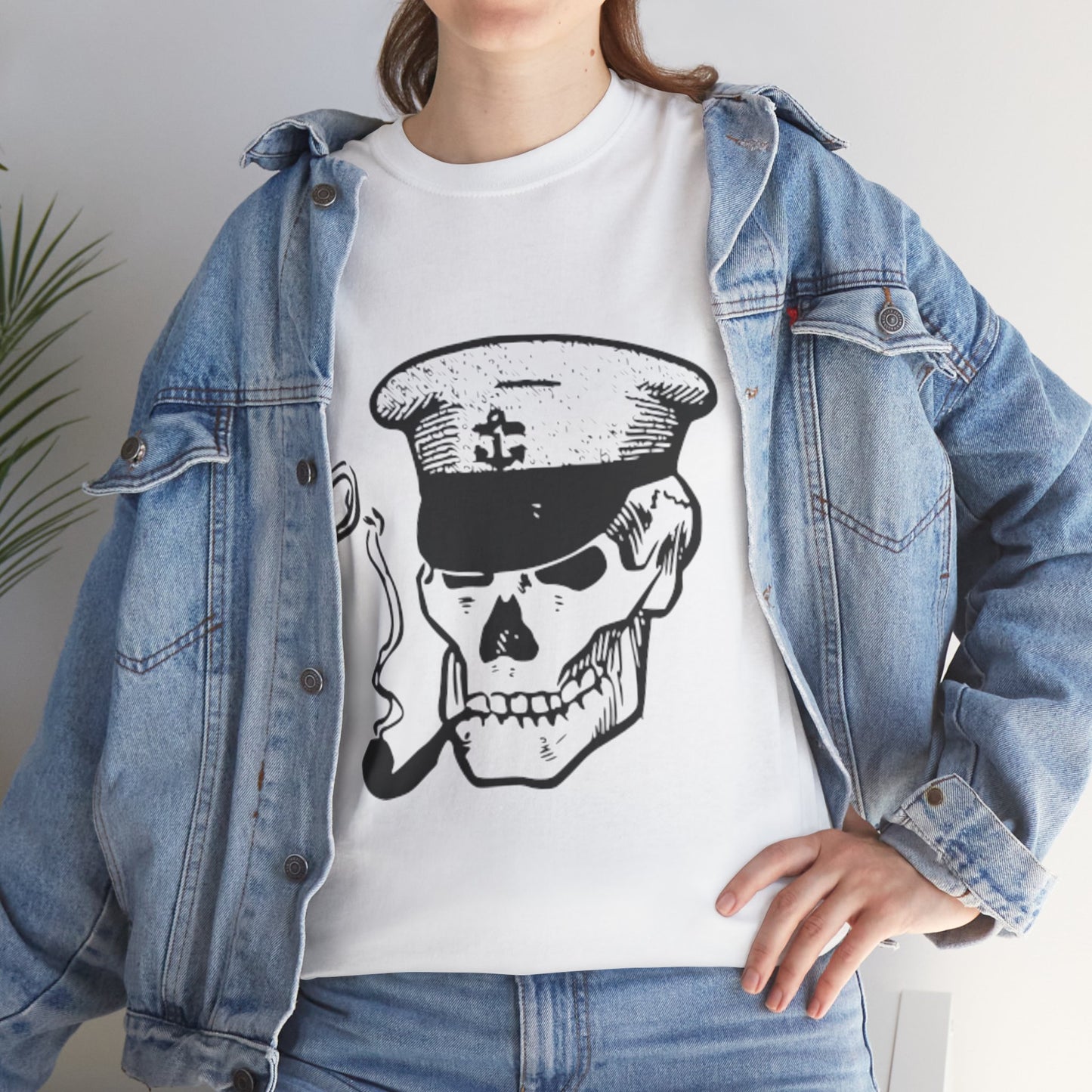 Dead Admiral Skull – Smoking Sailor Skeleton Tee