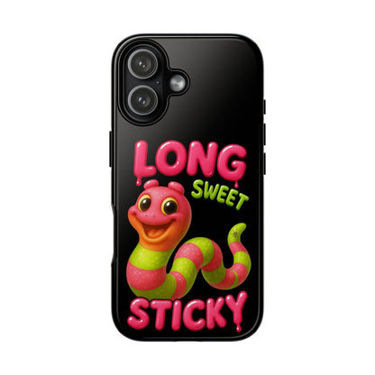 Phone Case — "Long Sweet Sticky" Cute Candy Snake Protective Case