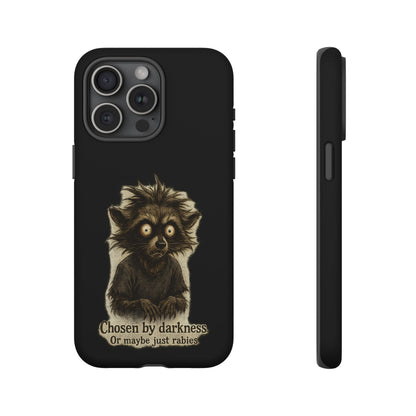 Phone Case — "Chosen by Darkness (Or Maybe Just Rabies)" Cute Creepy Lemur Design