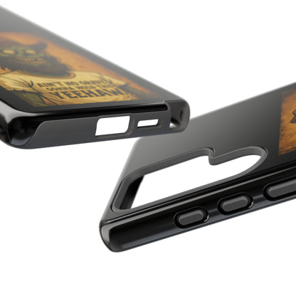 Zombie Cowboy Phone Case — "Ain't No Grave Gonna Hold This Yeehaw" Protective iPhone Cover