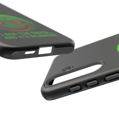 Phone Case — Green Smiley 'I See The Truth... And It's Hilarious' Protective Cover