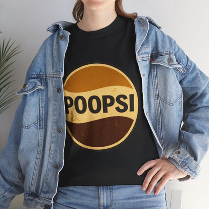POOPSI logo tee | Retro soda parody shirt