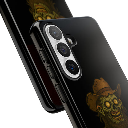 Zombie Cowboy Phone Case — "Ain't No Grave Gonna Hold This Yeehaw" Protective iPhone Cover