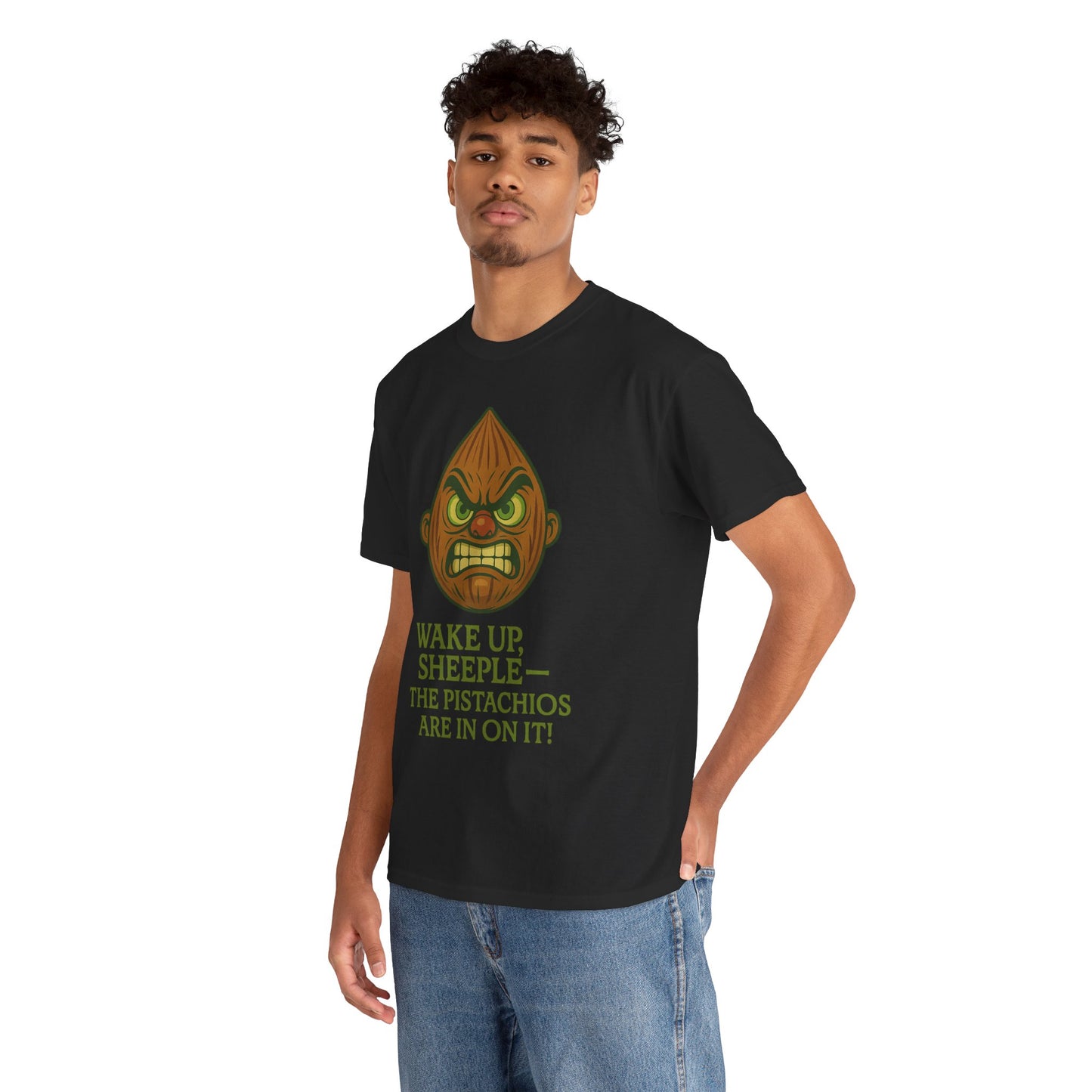 Almond Conspiracy – “The Pistachios Are In On It!” Tinfoil Nut Tee