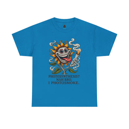 Photosmoke Sunflower – “I Photosmoke” Funny Stoner Plant T-Shirt