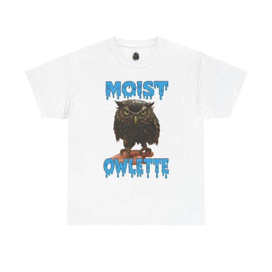 Moist Owlette T-Shirt | Cute Grumpy Owl Graphic