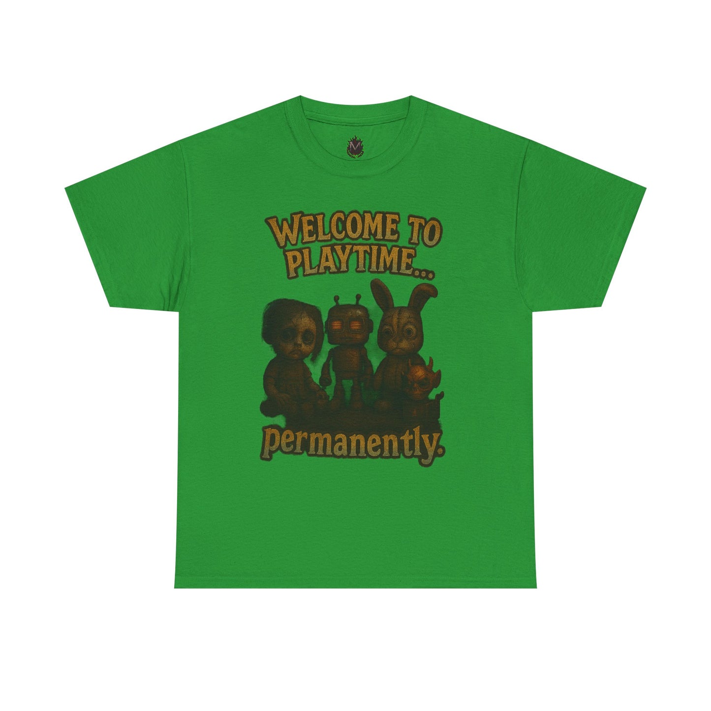 Welcome to Playtime Permanently T-Shirt | Creepy Animatronic Trio