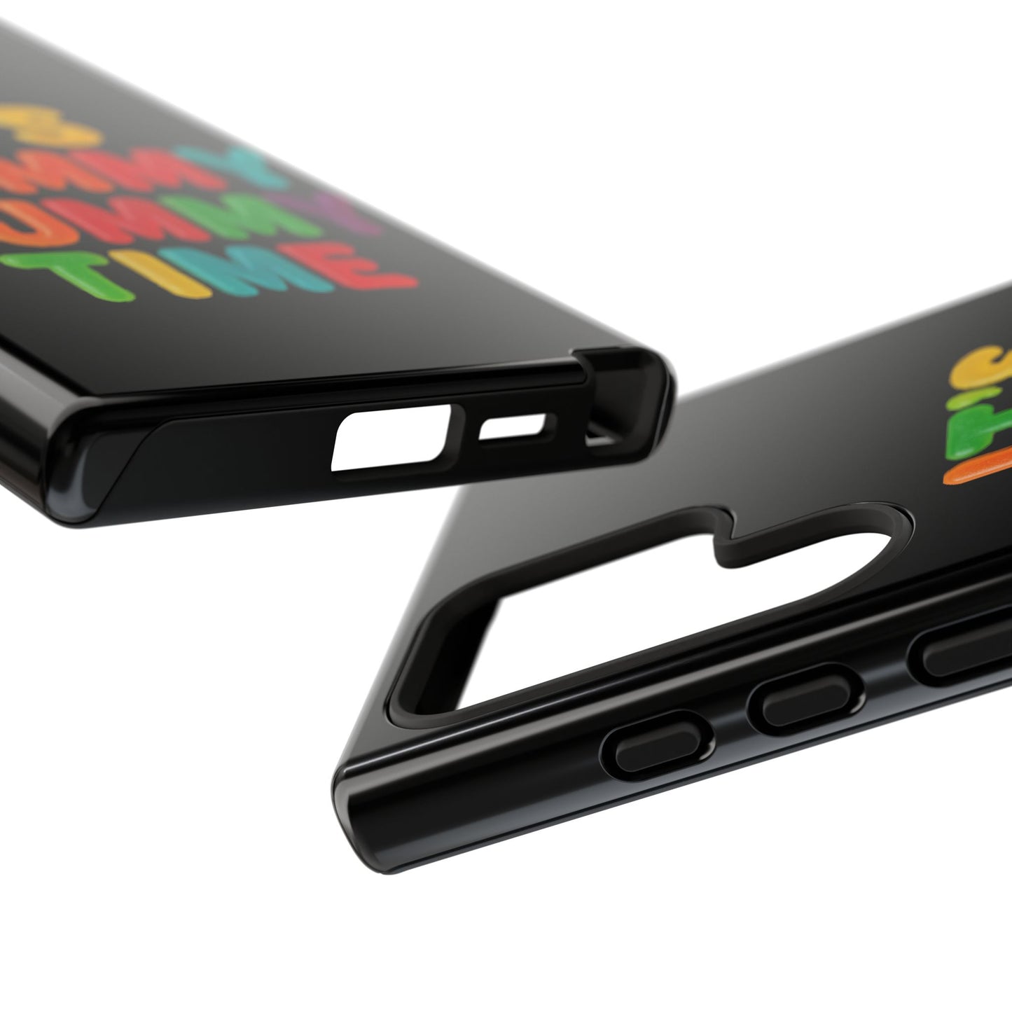 Phone Case — "It's Gummy Nummy Time" Colorful Candy Lettering Protective Case