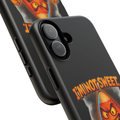 Phone Case — "I'm Not Sweet, I'm Spite in Stripes" Candy Monster Design