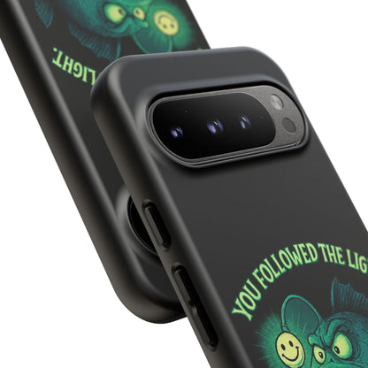 Anglerfish Phone Case – “You Followed The Light, That’s On You” Glow Horror Protective Case