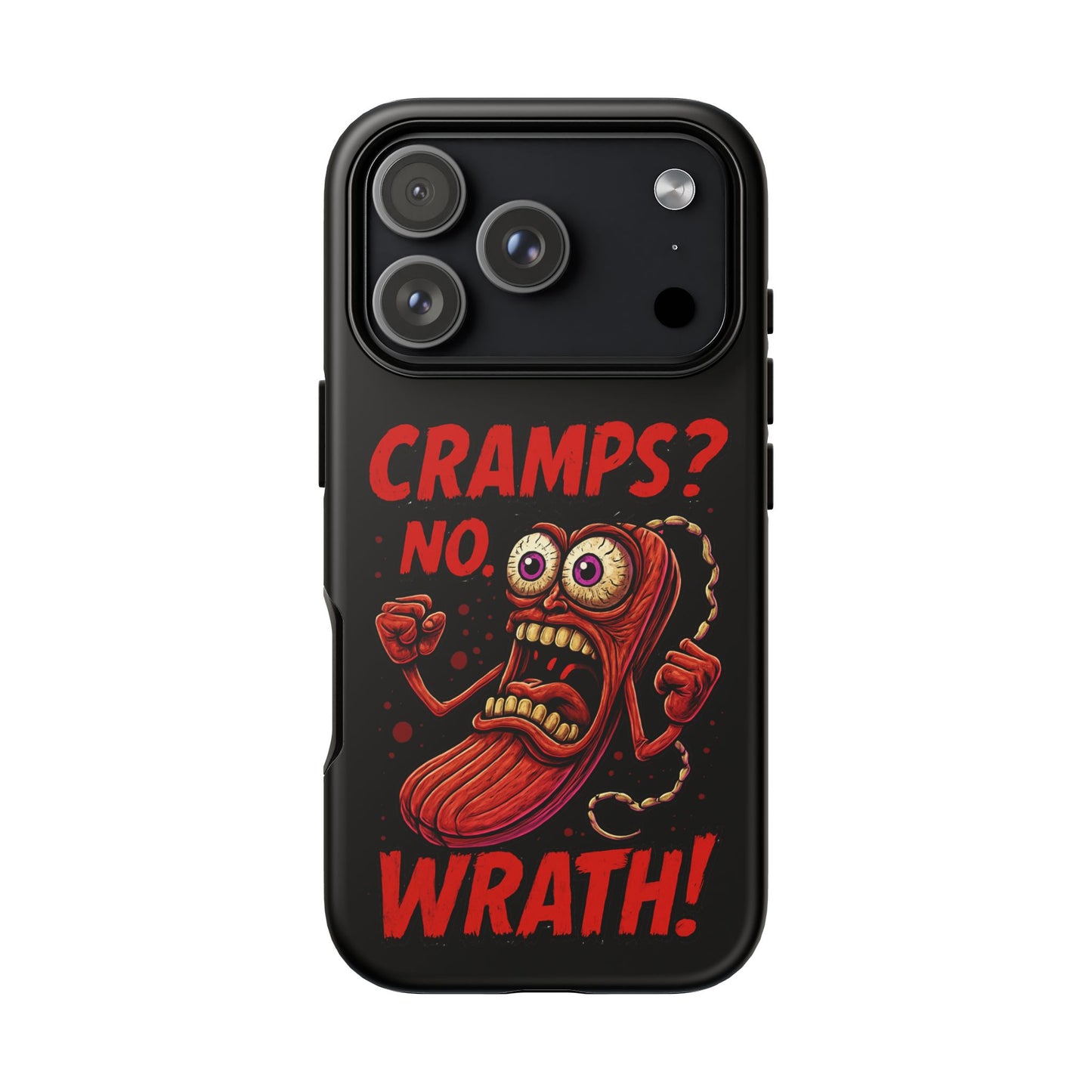 Phone Case — "Cramps? No, Wrath!" Retro Hot-Pepper Graphic