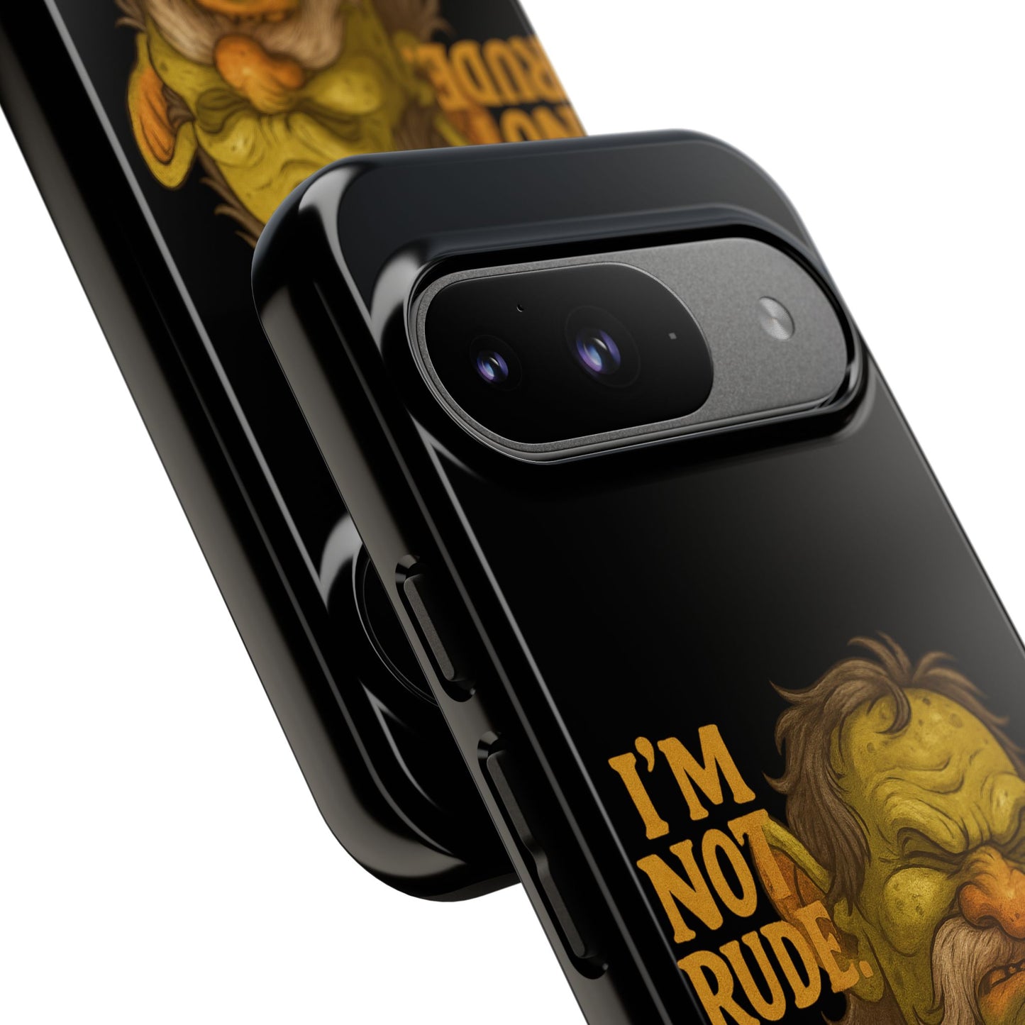 Phone Case — "I'm Not Rude, You're Just Exhausting" Grumpy Goblin Protective Cover