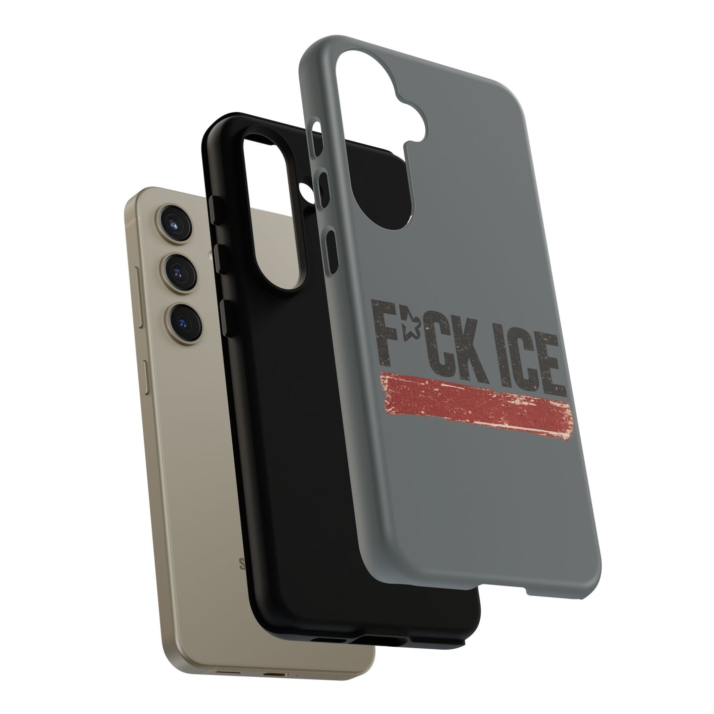 Phone Case - "F*CK ICE" Distressed Protest Design