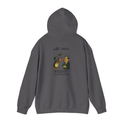 We Will Resist Angry Penguin Hoodie