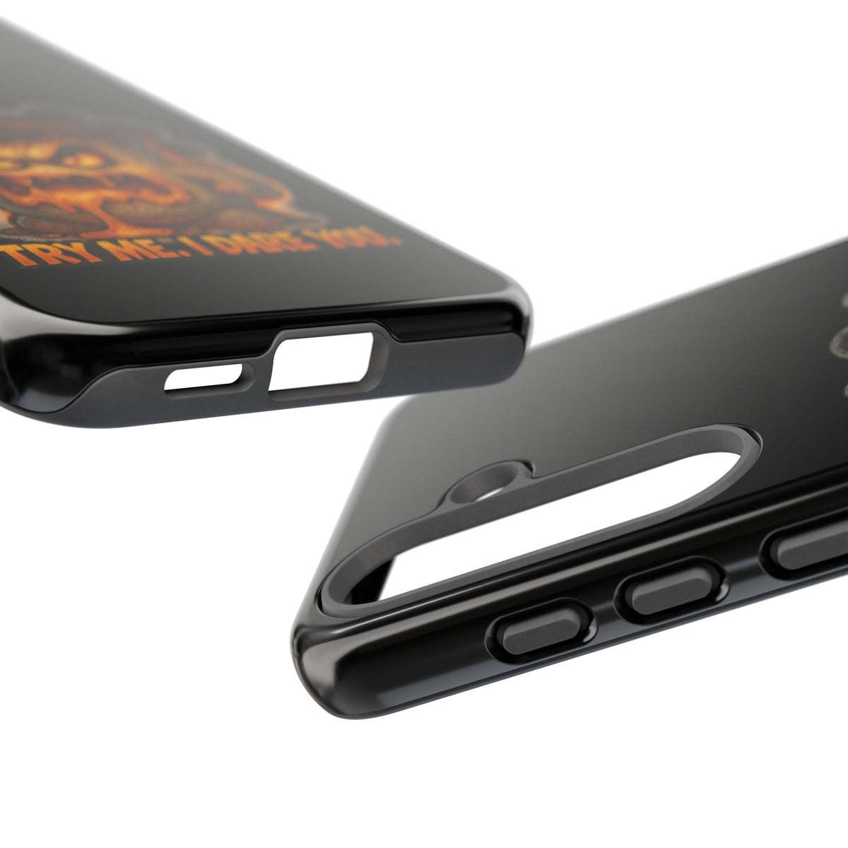 Phone Case — 'Try Me, I Dare You' Angry Lava Monster Graphic