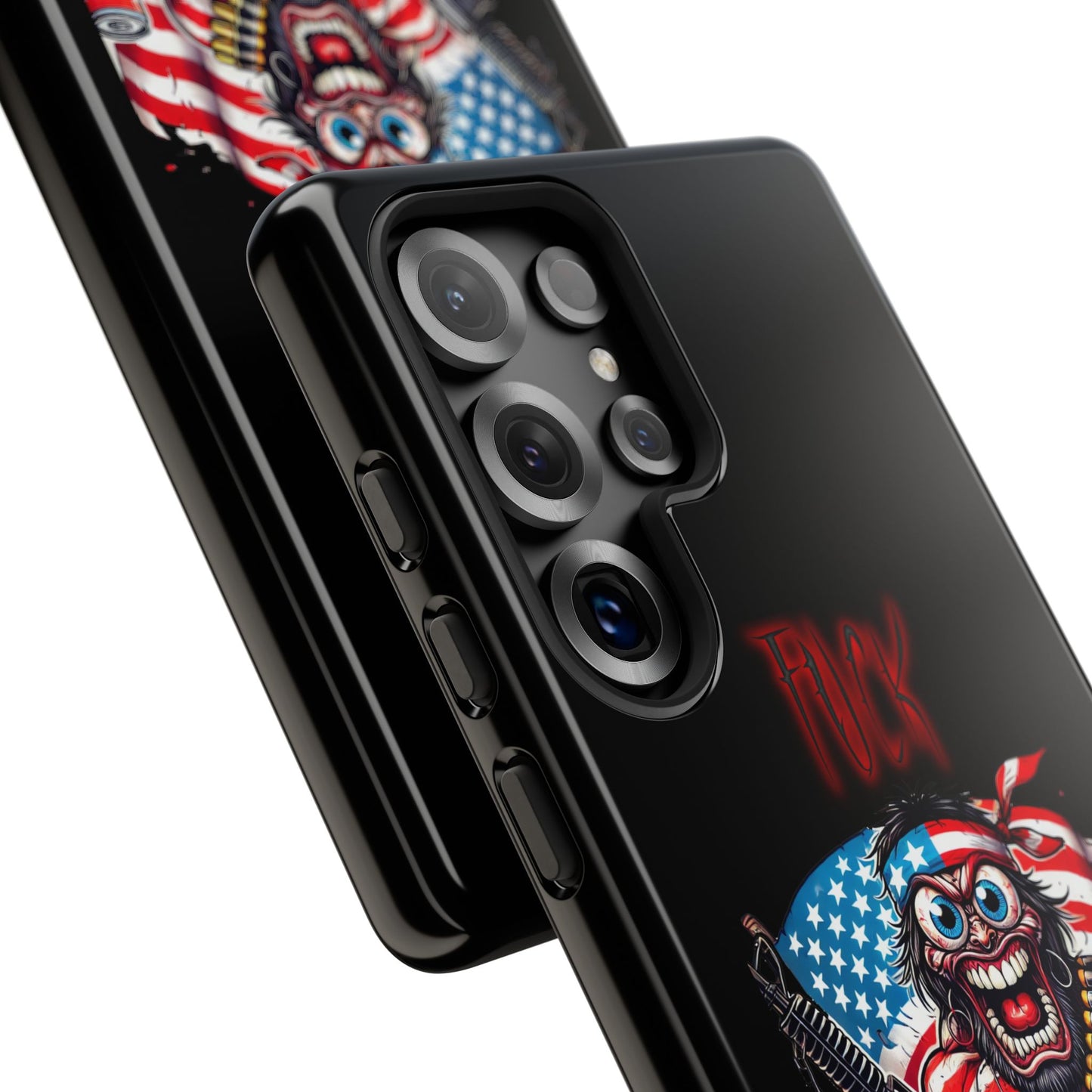 Phone Case — American Flag Skull Soldier Design (Tough Cases)