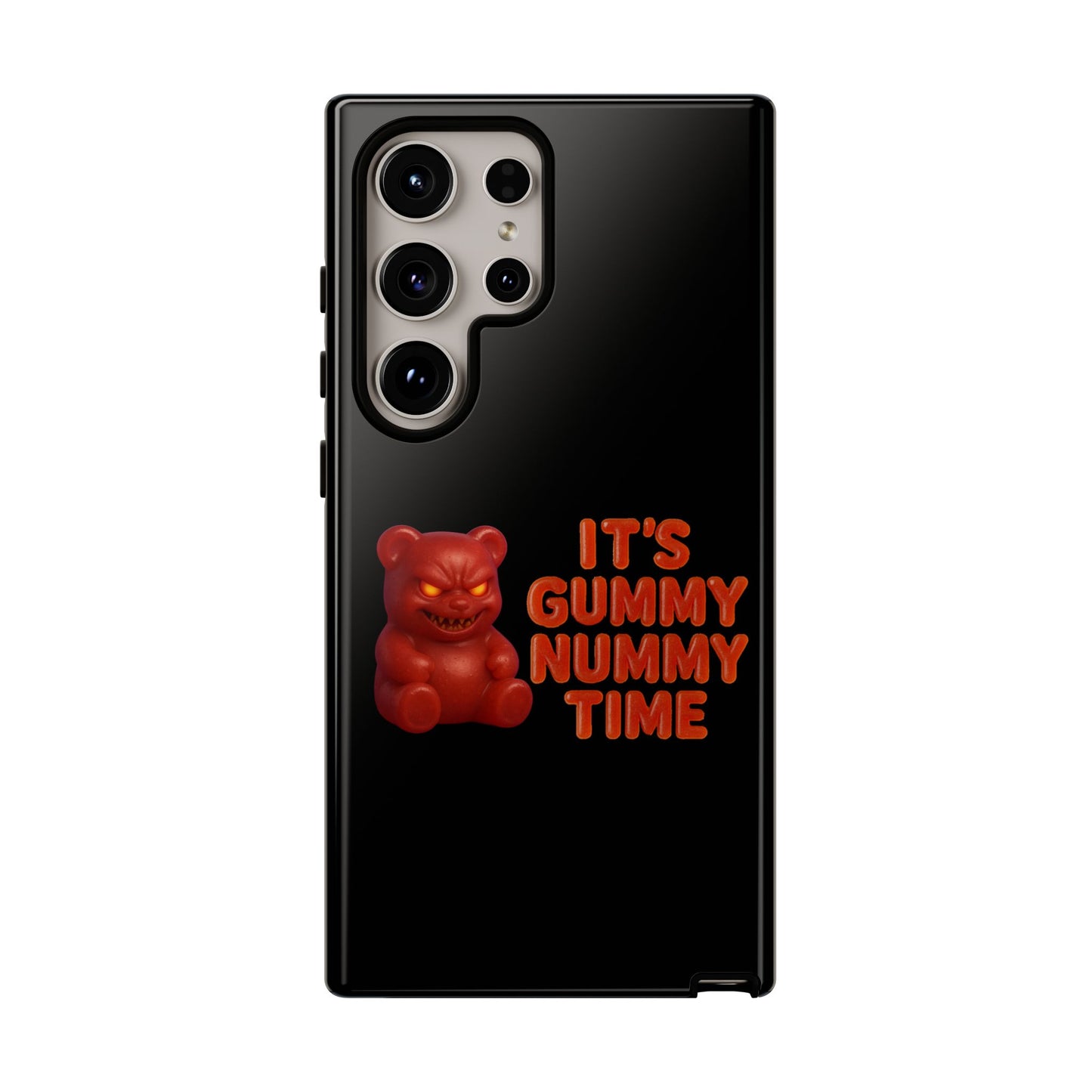 Phone Case — "It's Gummy Nummy Time" Red Gummy Bear Protective Case