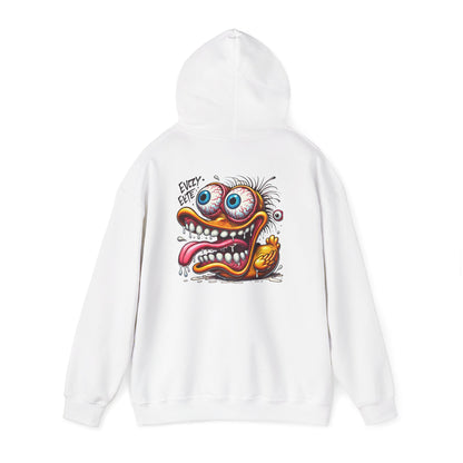 Crazy Cartoon Monster Hoodie - "Every Bite" Retro Hot Rod Art Pullover
