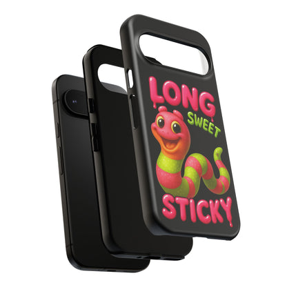 Phone Case — "Long Sweet Sticky" Cute Candy Snake Protective Case
