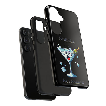Stirred Not Shaken Phone Case — Funny Martini Cocktail Design