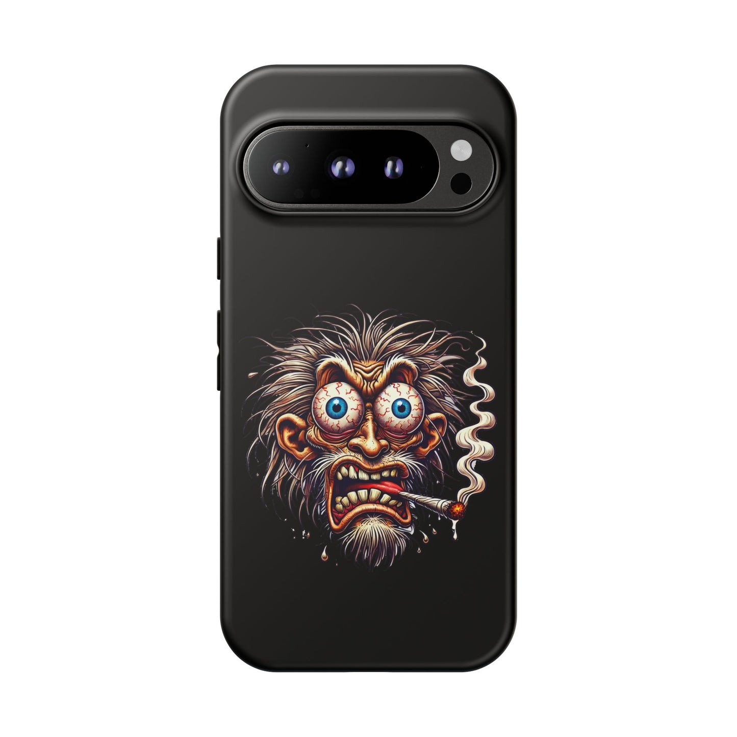 Phone Case — Wild Cartoon Monster Smoking Design