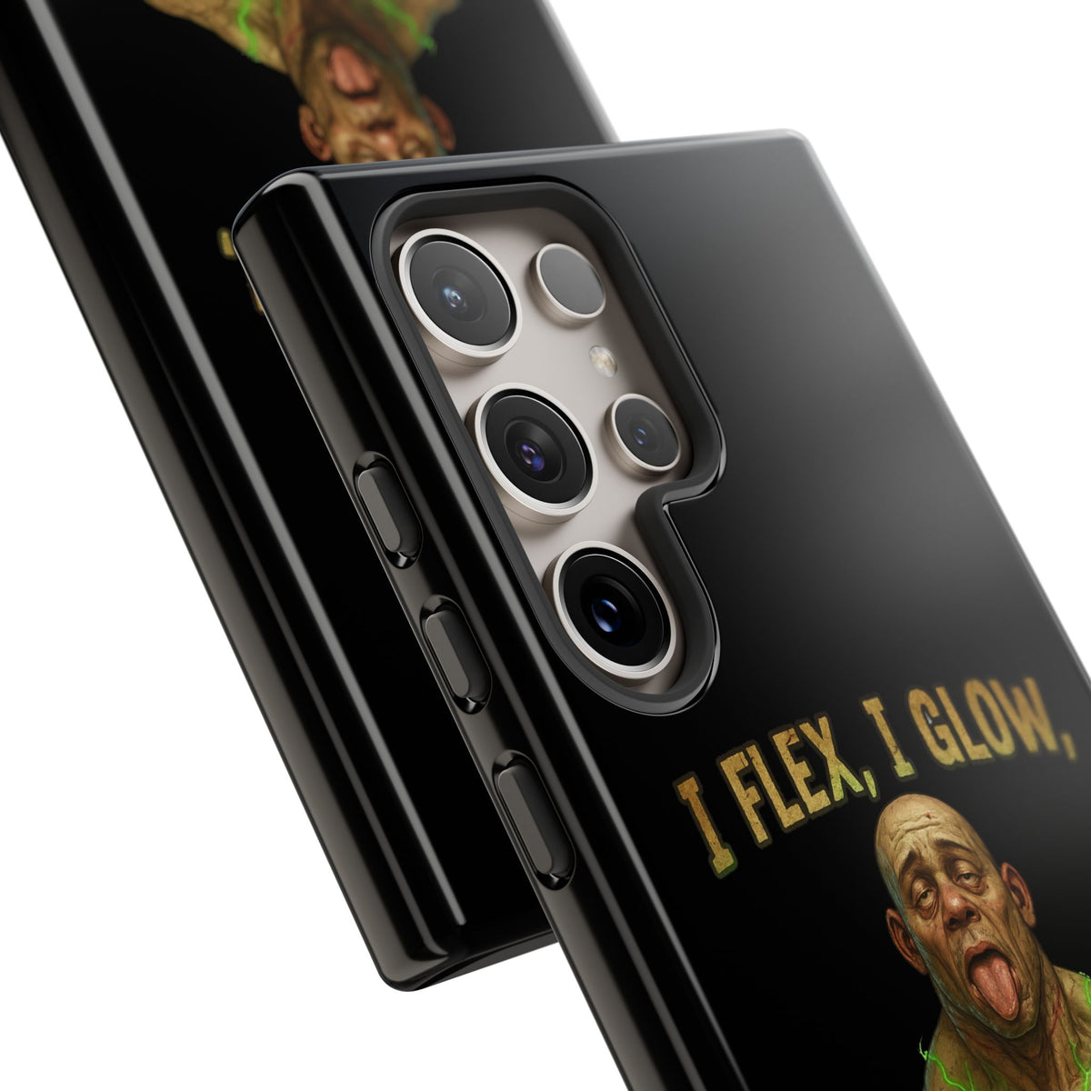 Phone Case — I Flex, I Glow Funny Muscular Guy Phone Cover