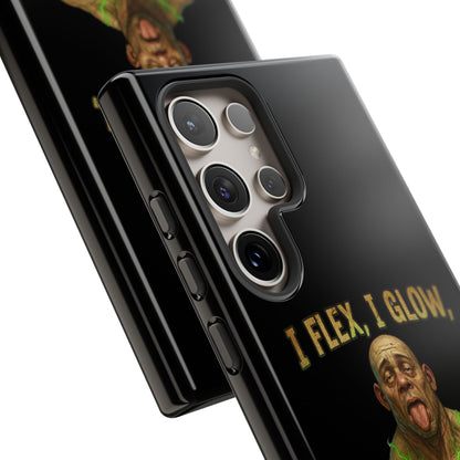 Phone Case — I Flex, I Glow Funny Muscular Guy Phone Cover