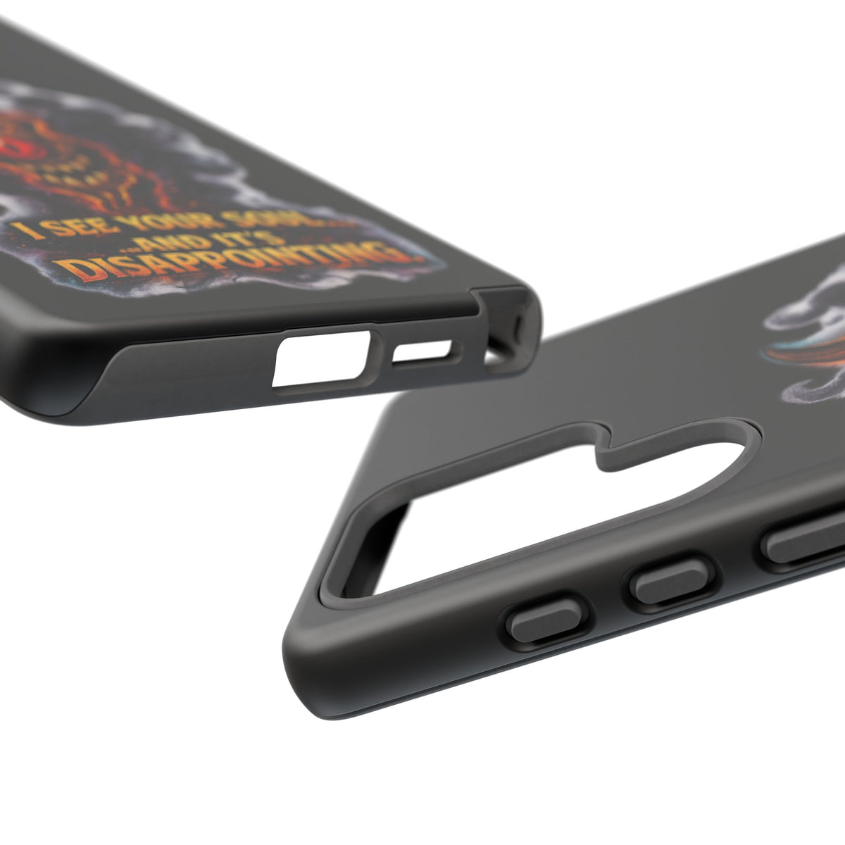Phone Case — Fiery One‑Eye Demon with "I See Your Soul... And It's Disappointing"