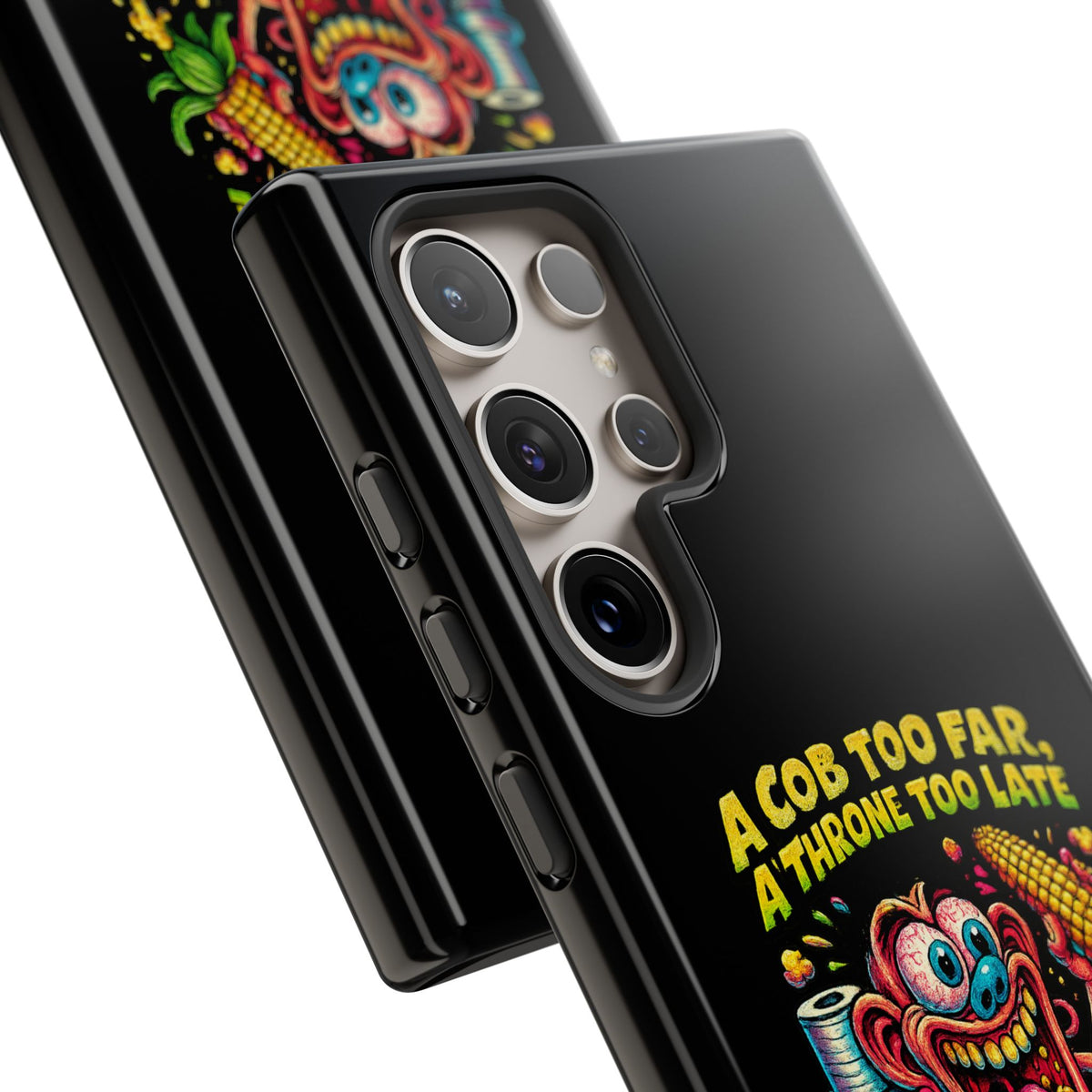 Phone Case — "A Cob Too Far" Popcorn Horror Design