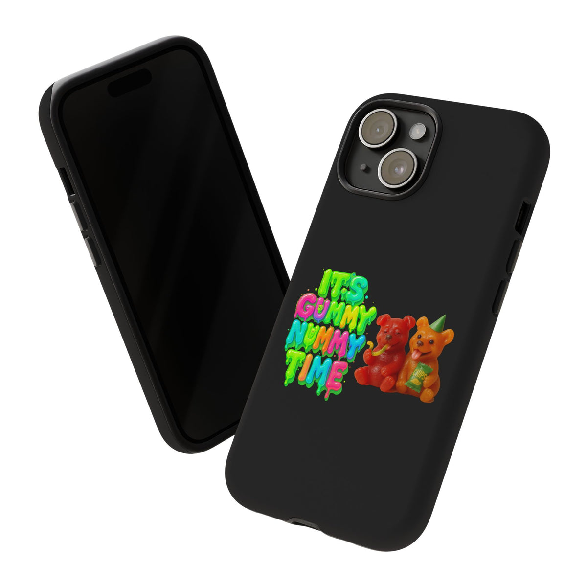 Phone Case — "It's Gummy Nummy Time" Colorful Gummy Bear Protective Case