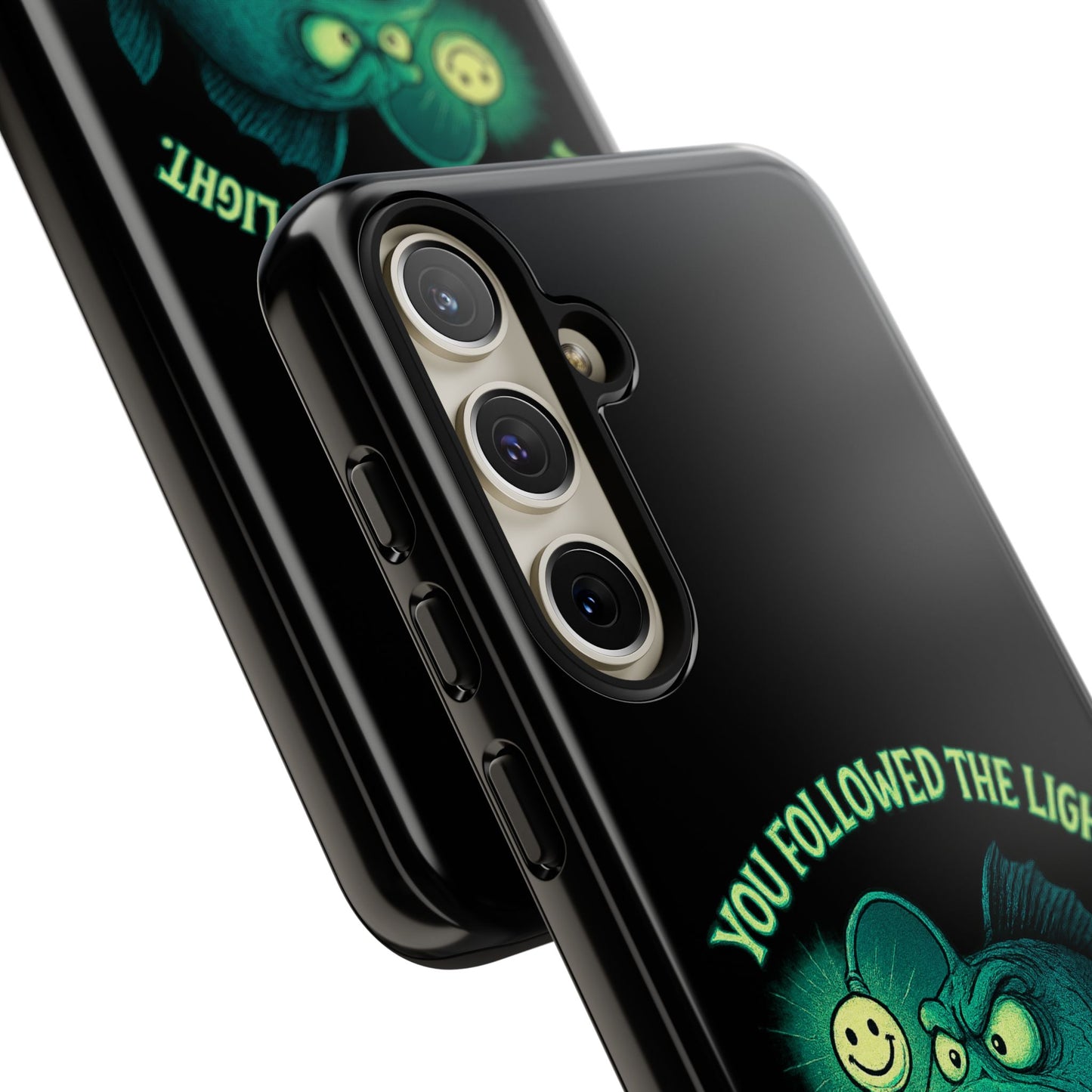 Anglerfish Phone Case – “You Followed The Light, That’s On You” Glow Horror Protective Case