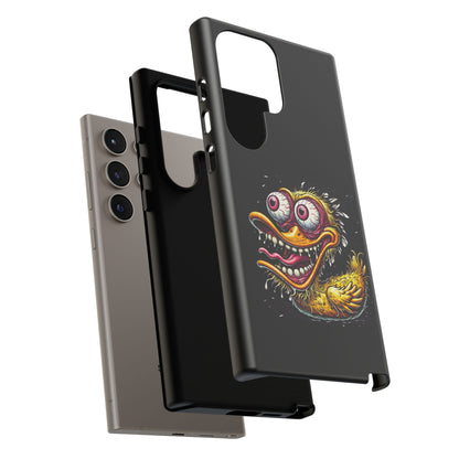 Duck Monster Phone Case — Crazy Cartoon Eye Duck Shock Design Tough Case