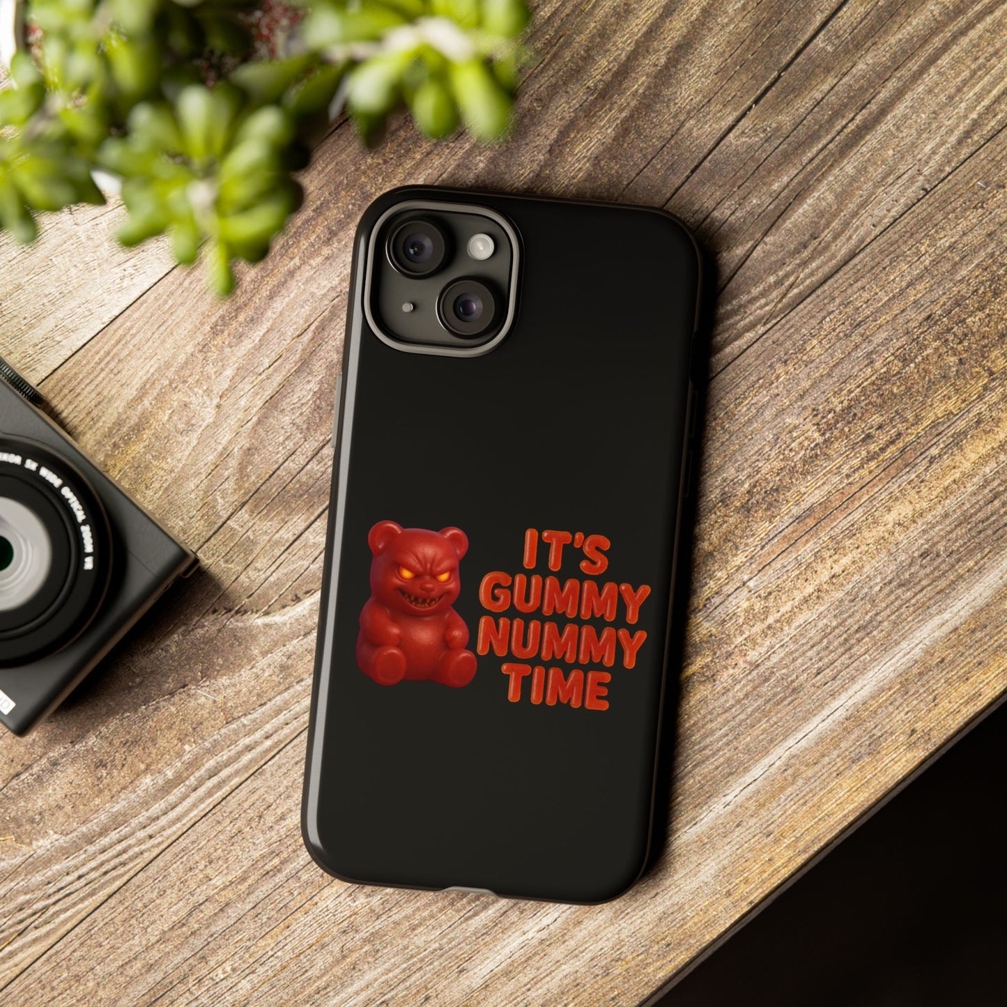 Phone Case — "It's Gummy Nummy Time" Red Gummy Bear Protective Case