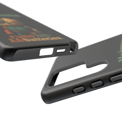 Phone Case — 'My Trauma Runs on AA Batteries' Creepy Voodoo Teddy Protective Cover