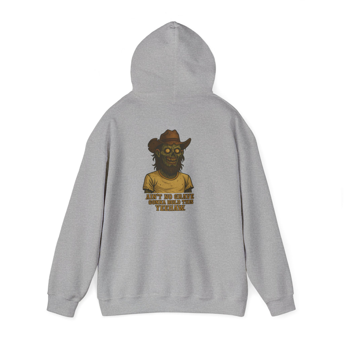 Hoodie - 'Ain't No Grave Could Hold This' Haunted Monster Graphic Pullover