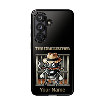 Grillfather Personalized Phone Case — Funny BBQ Smoker Design