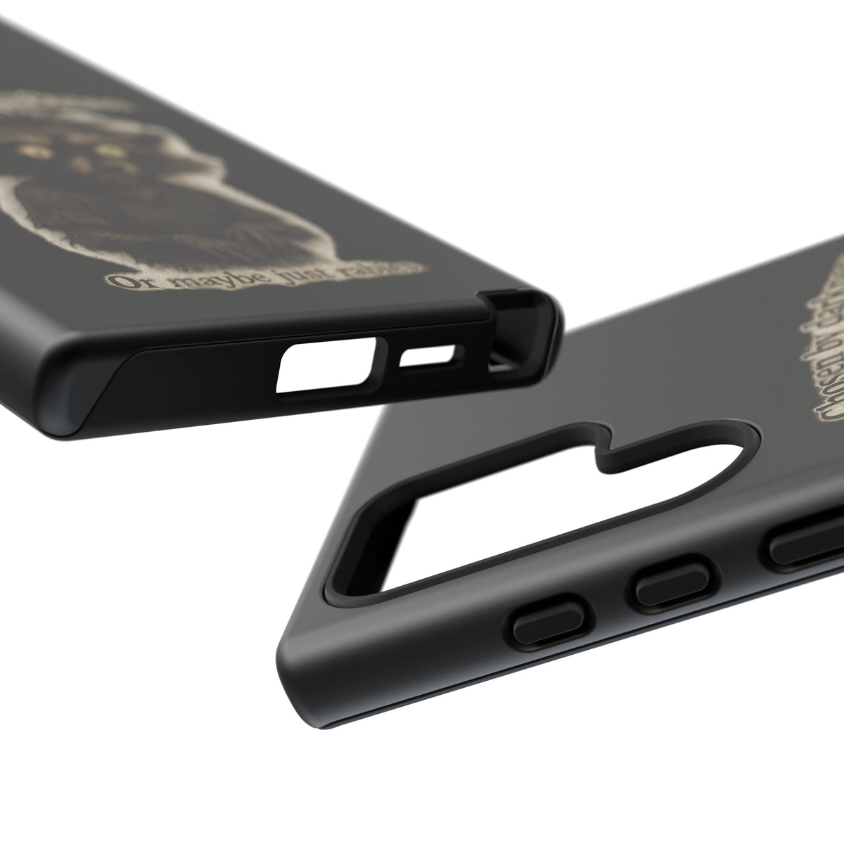 Phone Case - "Chosen by Darkness (Or Maybe Just Rabies)" Cute Creepy Retro Creature Protective Case