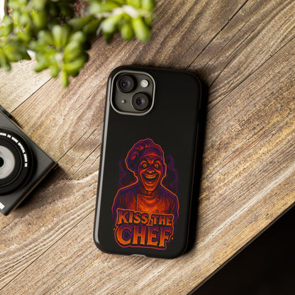 Phone Case — "Kiss the Chef" Neon Horror Chef Design