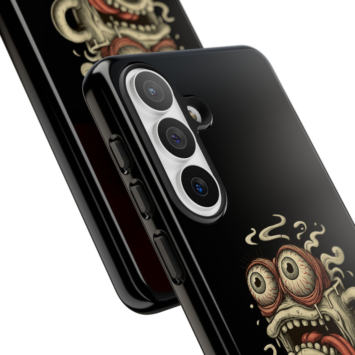 Tough Cases: Retro Hot Coffee Monster Phone Case — Funny 'If Your Mug...' Quote