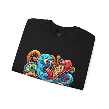 Psychedelic Tentacle Citrus Crewneck Sweatshirt