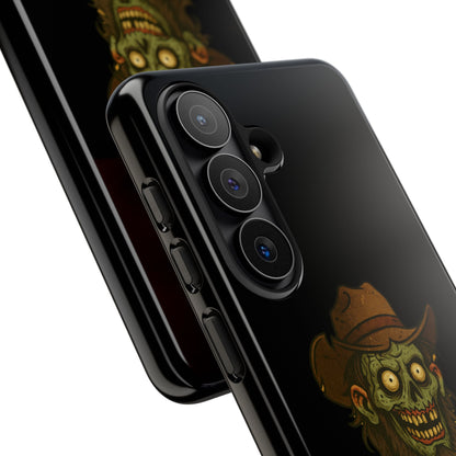 Zombie Cowboy Phone Case — "Ain't No Grave Gonna Hold This Yeehaw" Protective iPhone Cover