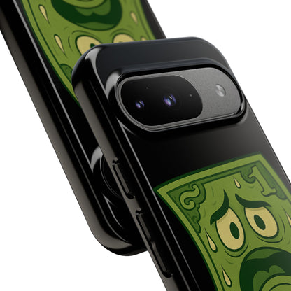 Phone Case — Funny Traumatized Dollar Bill Design ("I'm not dirty, I'm just traumatized")