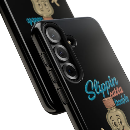 Phone Case — Retro 'Slippin Outta Trouble' Baby Bottle Design