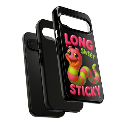 Phone Case — "Long Sweet Sticky" Cute Candy Snake Protective Case