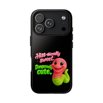 Phone Case — "Hiss-tically Sweet, Dangerously Cute" Worm Design