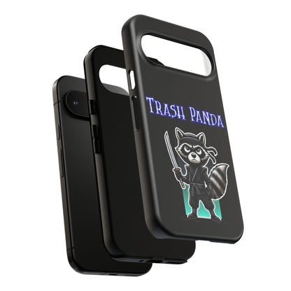 Trash Panda Ninja Phone Case — Cute Raccoon Warrior Protective Case
