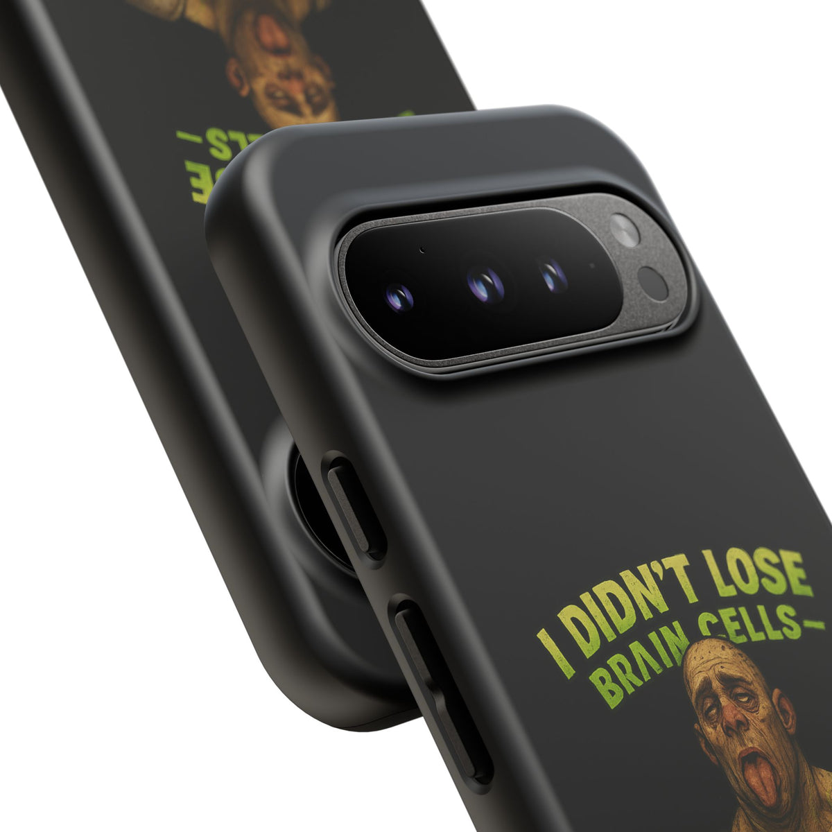 Phone Case — "I Didn't Lose Brain Cells, Someone Stole Them" Funny Zombie Warrior Protective Cover