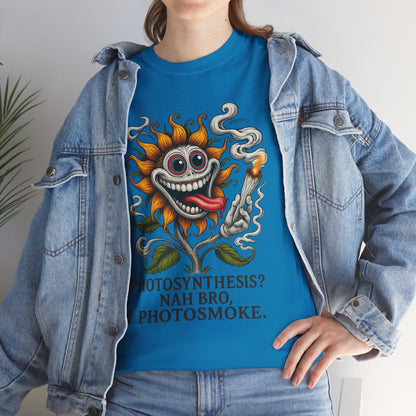 Photosmoke Sunflower – “I Photosmoke” Funny Stoner Plant T-Shirt
